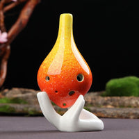 Ocarina 6 trous Couleur Jaune et Orange