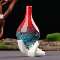 Ocarina 6 trous Couleur Rouge et Bleu