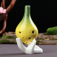 Ocarina 6 trous Couleur Vert et Jaune