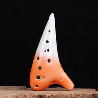 Ocarina Flûte Couleur Blanc Orange