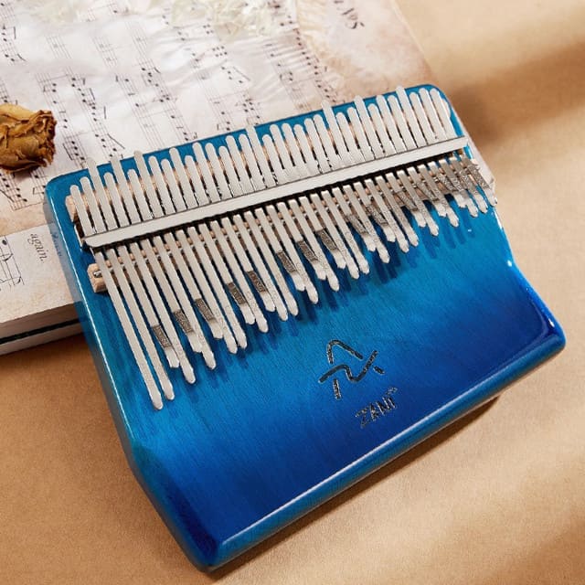 Piano à pouce africain bleu 