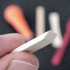 Beveled popsicle stick