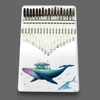 Premium Kalimba Design Microcosm Whale