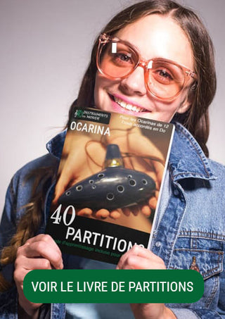 Pub sticky pour un livre de Partitions pour Ocarina