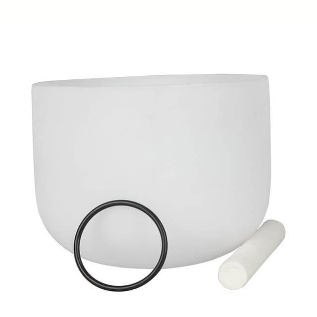 Frosted crystal singing bowl