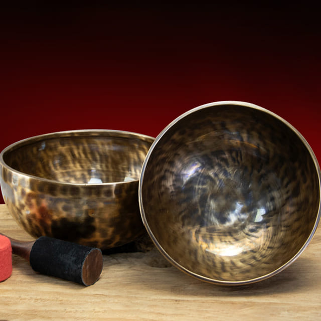 Tibetan singing bowl, large model two