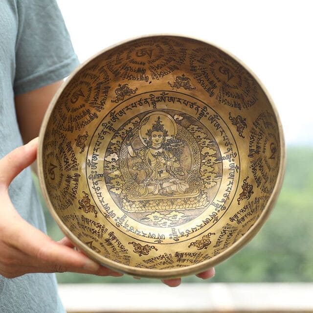 Universal singing bowl top view
