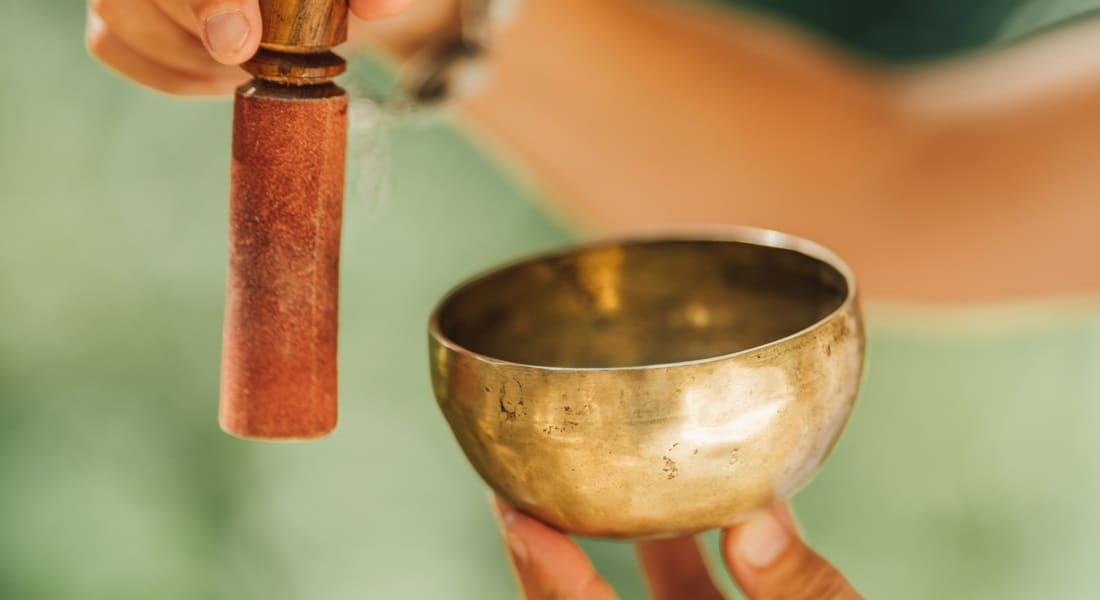 A small Tibetan bowl made of 7 metals