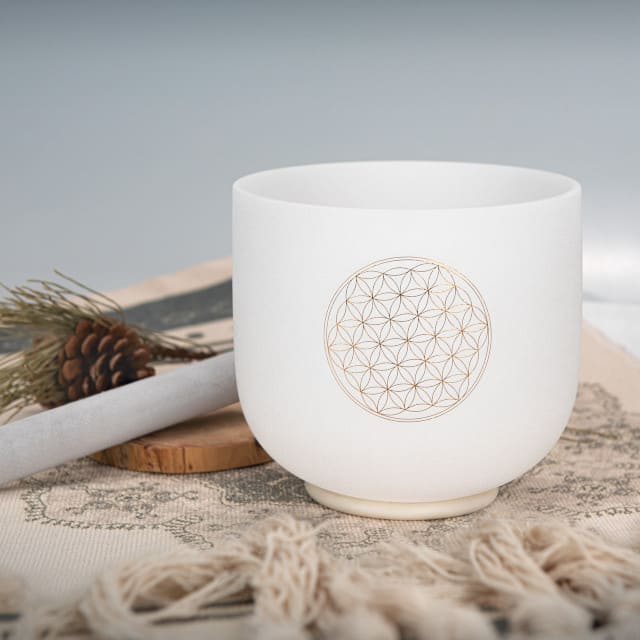 Tibetan singing bowl 528 Hz presentation