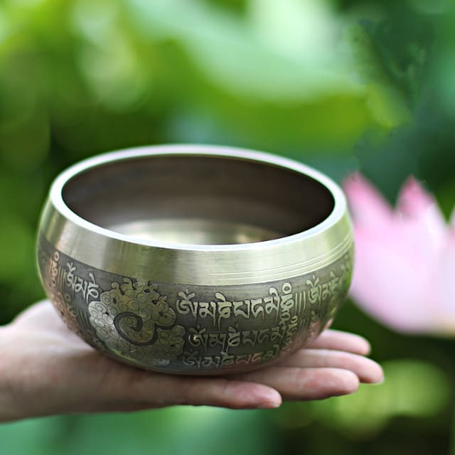 Tibetan singing bowl purification presentation