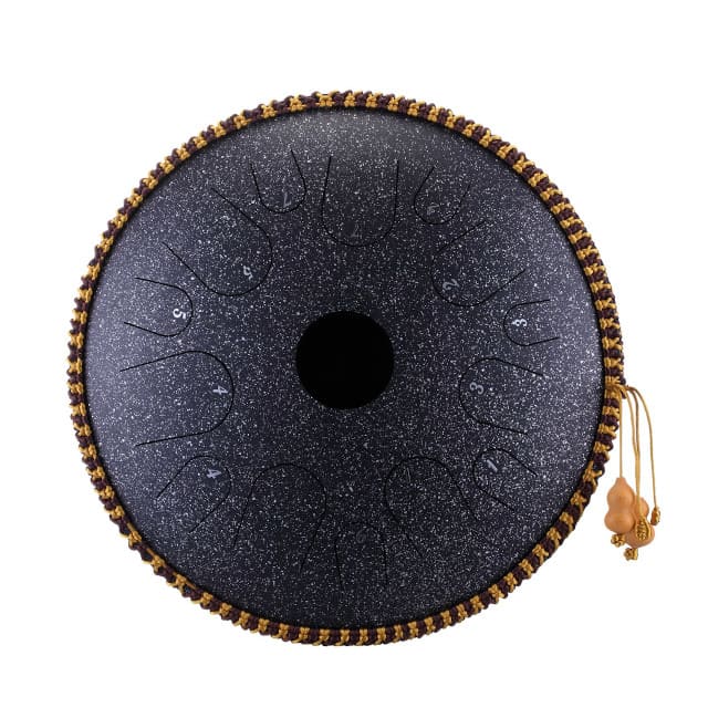 Black 14-note tongue drum
