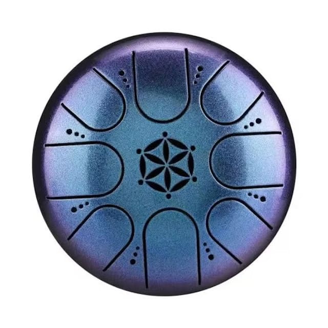 Tongue drum mandala blue