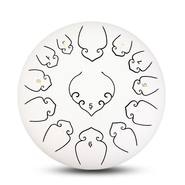 Zen drum tongue drum white