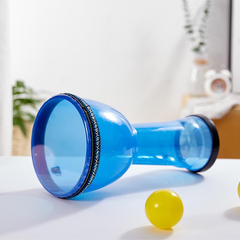 Djembé transparent bleu 