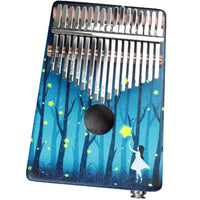 Kalimba Avec Prise Jack Design Nuit dans la forêt