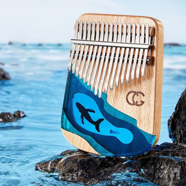 Kalimba époxy 17 lames baleine 