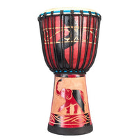 Djembe 20 in Color Red Elephant