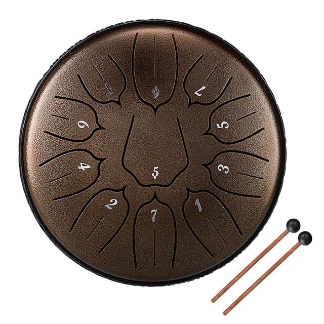 Bronze steel tongue drum 