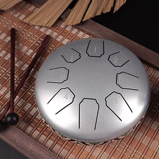 Tambour zen pas cher argent 