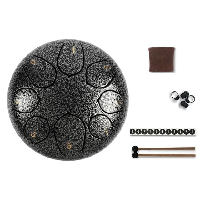 Tongue drum pentatonique argent 